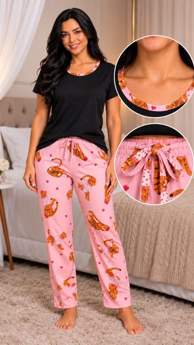 Conjunto Pijama Feminino - Foto 1