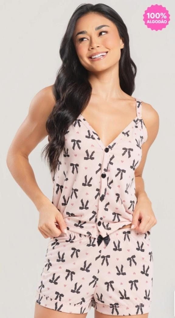 Conjunto Pijama Feminino 100% algodão - Foto 2